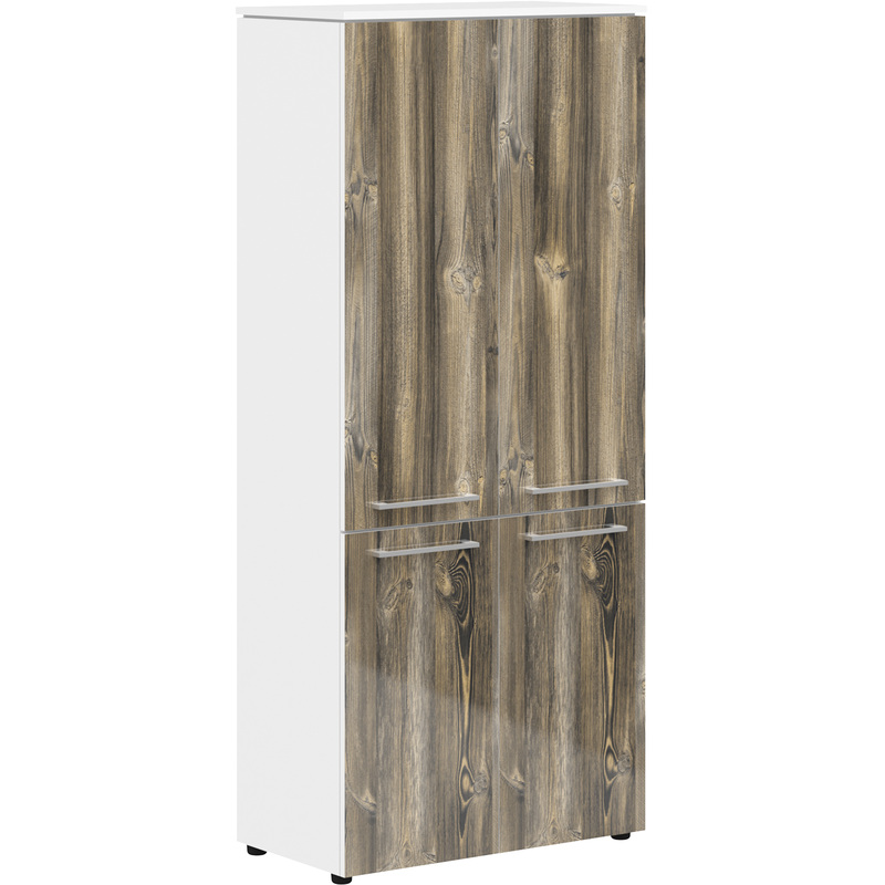 Изображение товара Шкаф для документов Morris MHC 85.3 с 4 полками, дуб базель/белый