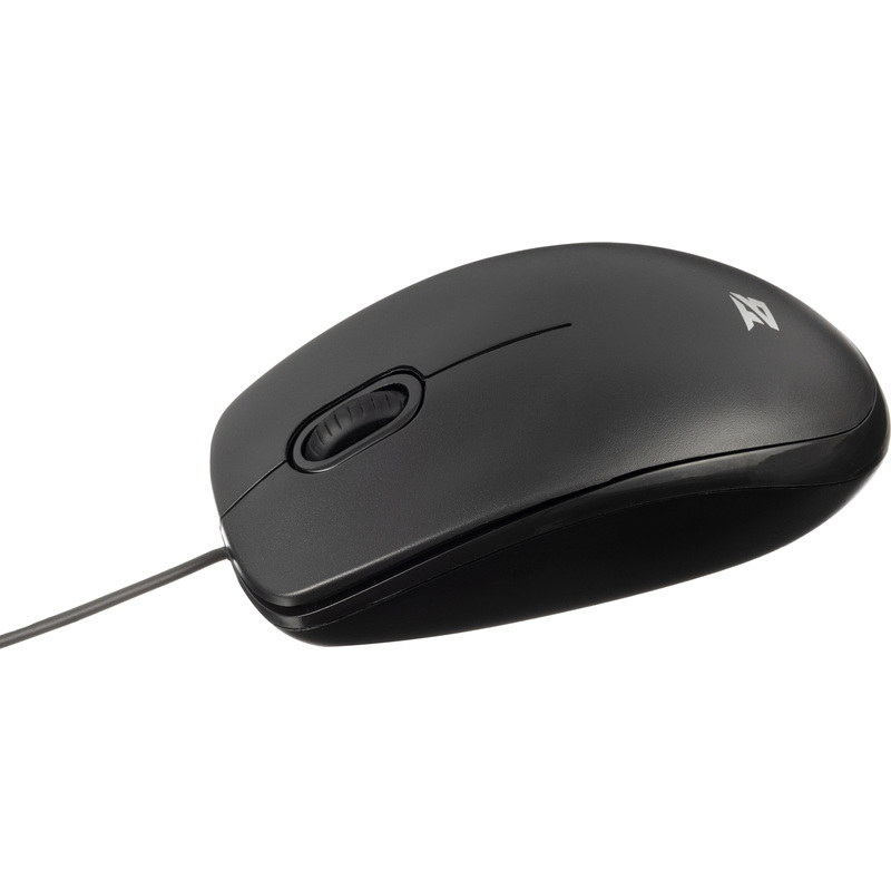 Изображение товара Мышь проводная BigTech BM-B100BK чёрная USB оптическая 1000 dpi