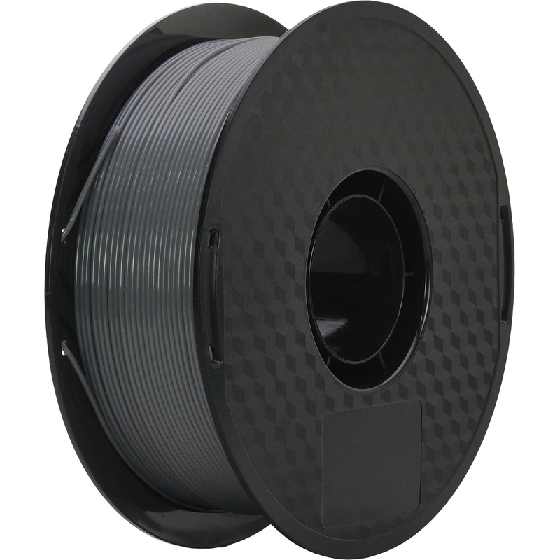 Изображение товара Пластик PETG 1.75 мм серебристый глянцевый 1 кг для 3D-принтера Crown Micro