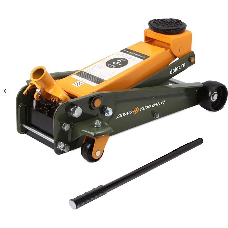 Изображение товара Домкрат гидравлический подкатной Дело Техники 3 тонны 85 мм