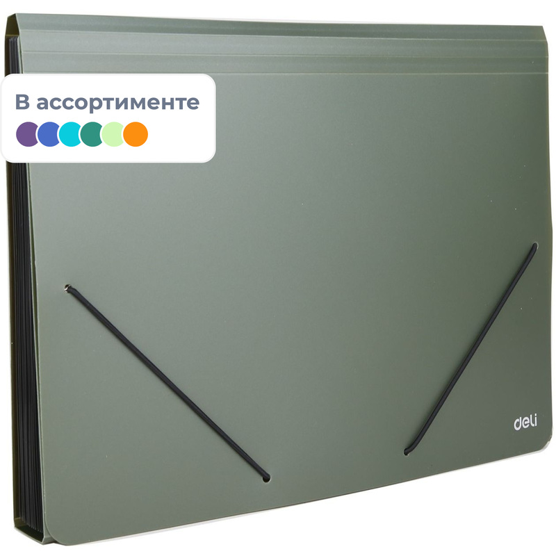 Изображение товара Папка-органайзер Deli Start А4 13 отделений (255x305 мм)
