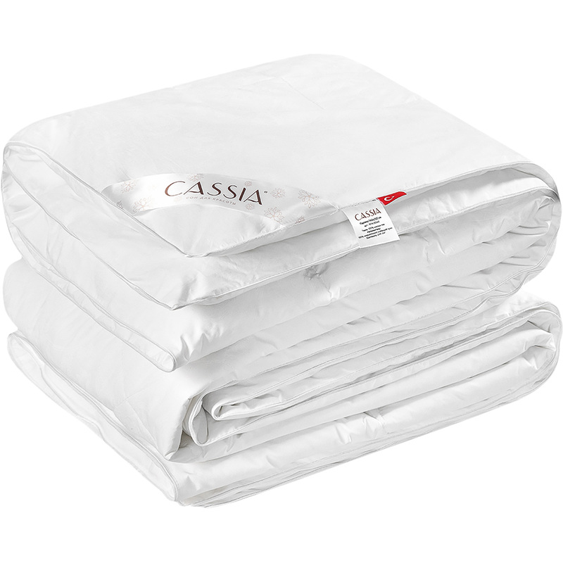 Изображение товара Одеяло евро Cassia Клауд софт 200x220 см стёганое с кантом белое