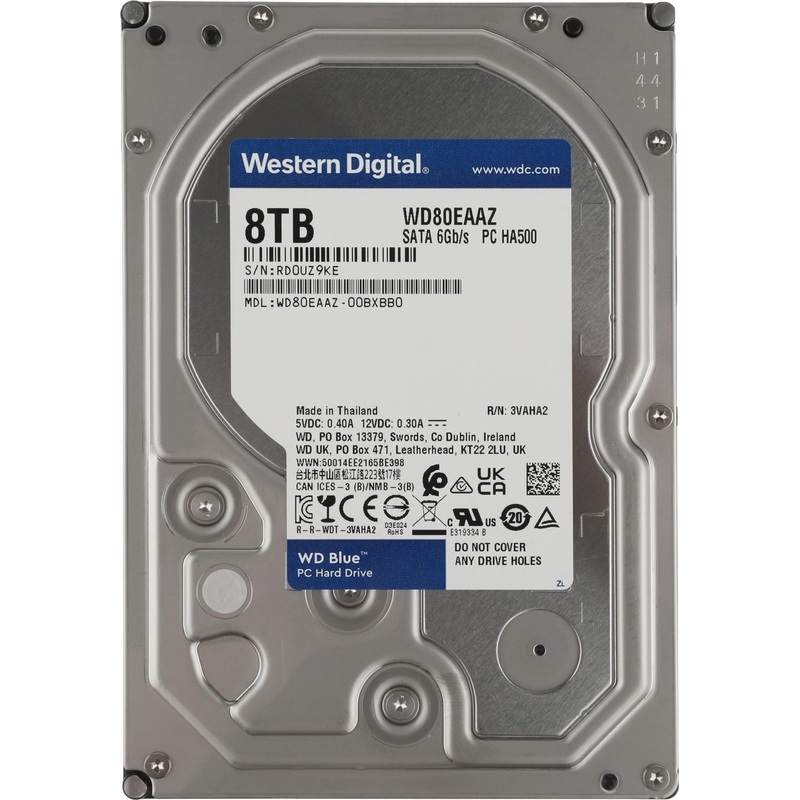 Изображение товара Жёсткий диск Western Digital Blue 8 ТБ (WD80EAAZ)