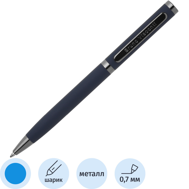 Изображение товара Шариковая ручка Bruno Visconti Firenze синий цвет чернил и корпуса