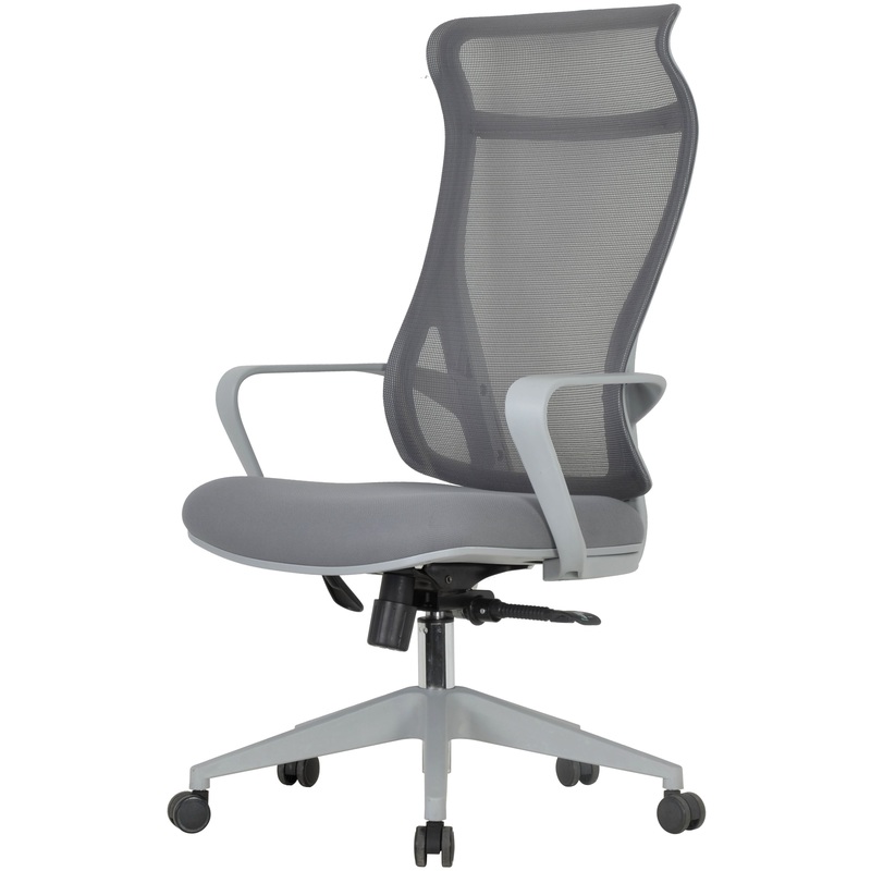 Изображение товара Кресло для руководителя Chairman CH577 серое (сетка/ткань, пластик)