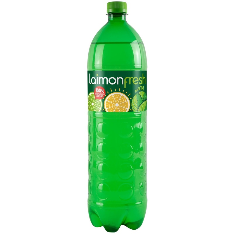 Изображение товара Laimon Fresh 1. 5 л - натуральная газировка со вкусом лайма лимона и мяты