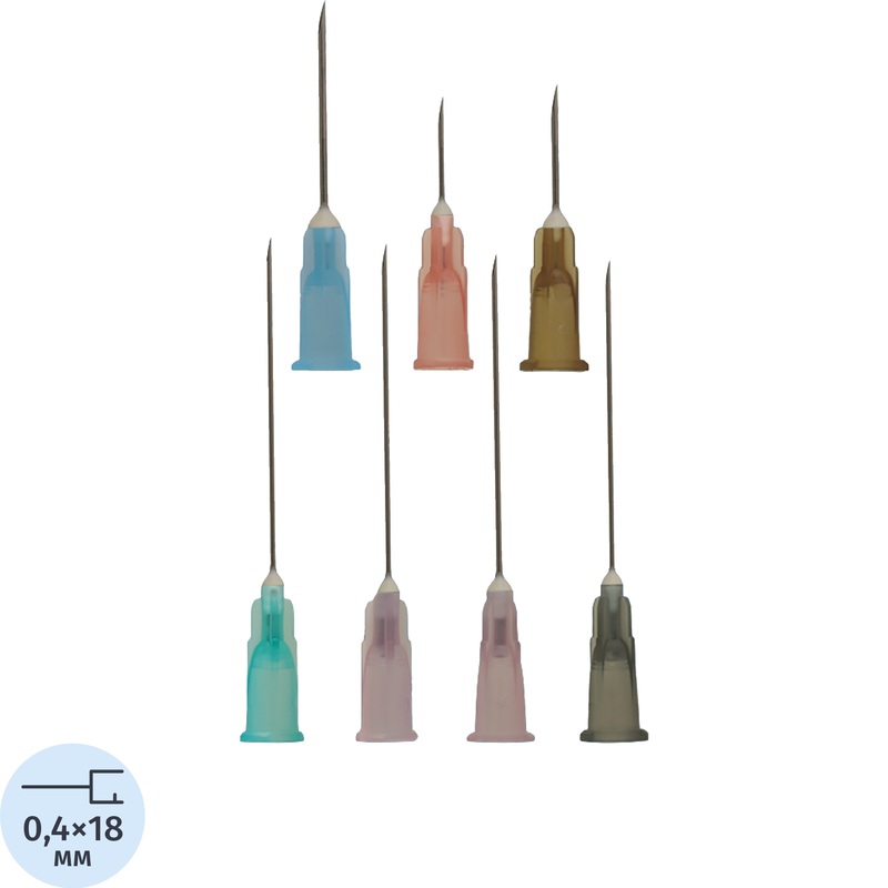 Изображение товара Игла инъекционная KD-Fine 27G 0,4х18 мм для внутрикожных и внутривенных инъекций