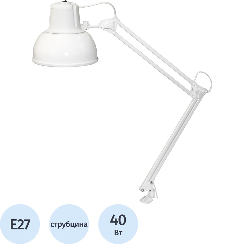 Изображение товара Настольный светильник Трансвит Бета-К МС белый классический для дома и офиса