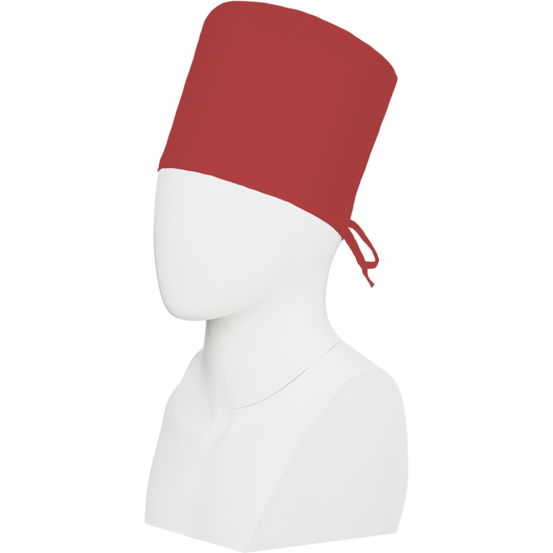 Изображение товара Бордовый хирургический колпак универсальный из ткани Ти-Си изготовление Россия