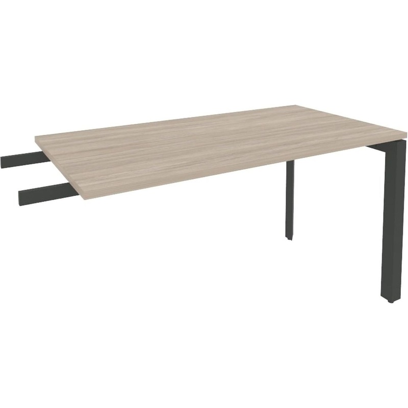 Изображение товара Приставка-брифинг к столам Onix-П O.MP-BR-13 (дуб аттик/антрацит, 1380х720х750 мм)