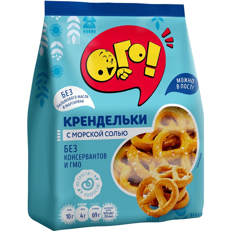 Изображение товара Крендельки Ого! посольские с морской солью 130 г