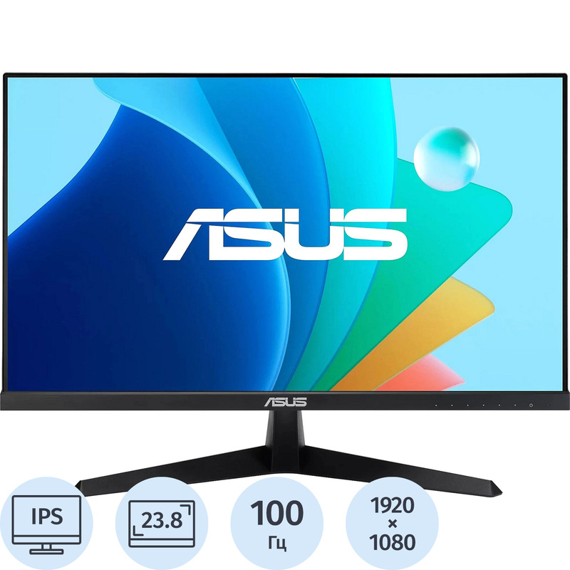 Изображение товара Монитор 23.8 Asus VY249HF черный с HDMI и IPS-экраном