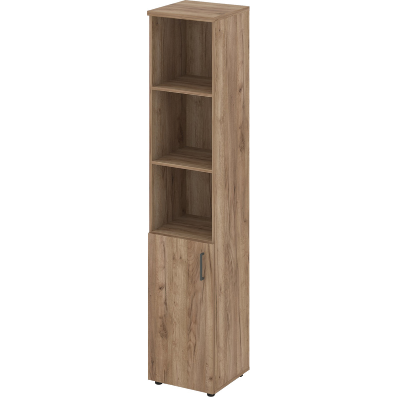 Изображение товара Шкаф для документов Style Project SN.STU-101(L) полузакрытый дуб табак/антрацит 400x400x1982 мм Изображение товара Шкаф для документов Style Project SN.STU-101(L) полузакрытый дуб табак/антрацит 400x400x1982 мм