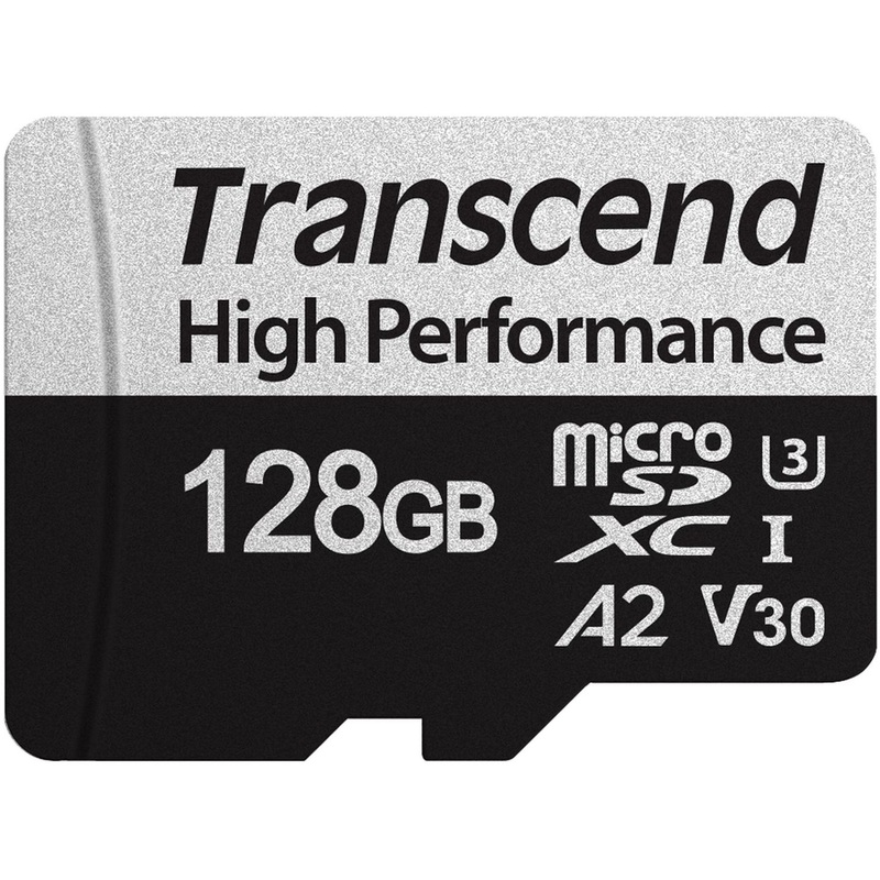 Изображение товара Карта памяти microSDXC 128 ГБ Transcend 330S UHS-I U3 V30 с адаптером