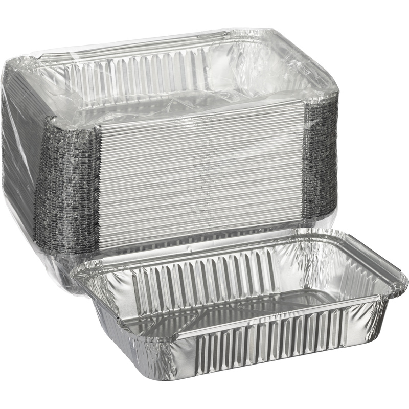 Изображение товара Форма алюминиевая прямоугольная Горница 410-008 880 мл (218x156x38 мм, 50 штук в упаковке)