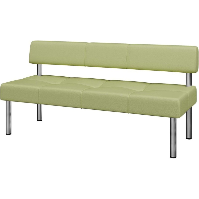 Изображение товара Модуль прямой Balance Bu3 трехместный салатовый из искусственной кожи