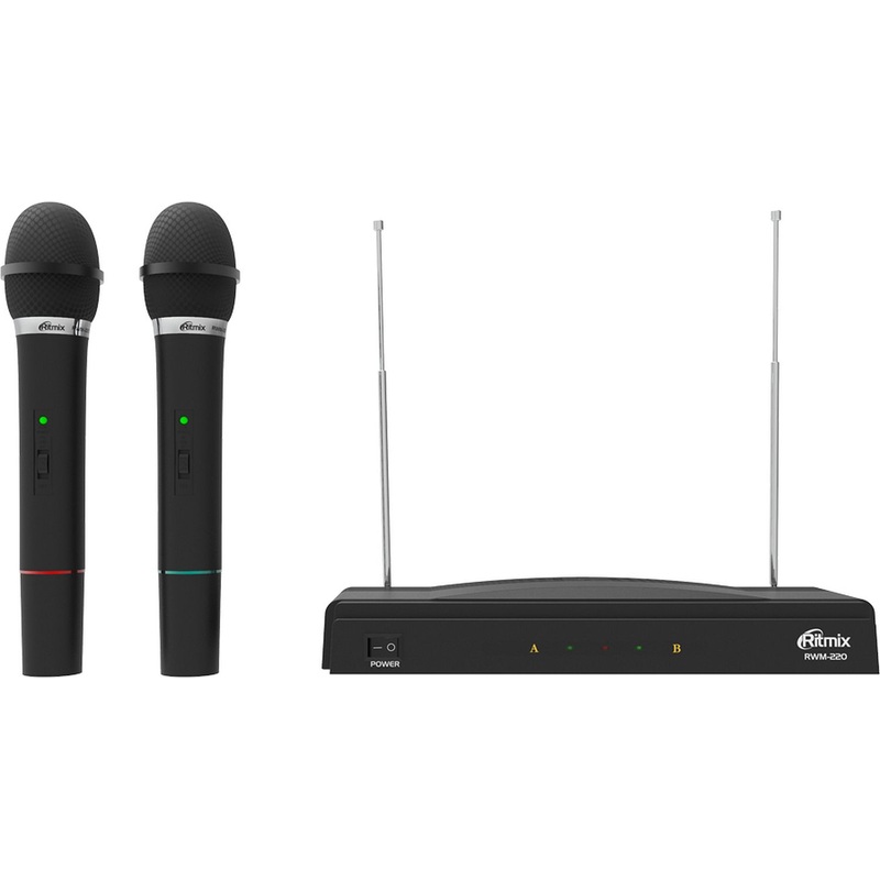 Изображение товара Радиосистема Ritmix RWM-220 с беспроводным микрофоном для вокала