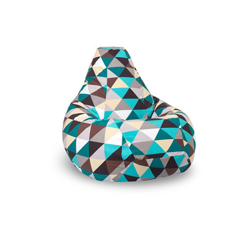 Изображение товара Кресло-мешок Изумруд II из ткани жаккард, съемный чехол, легкое и безопасное