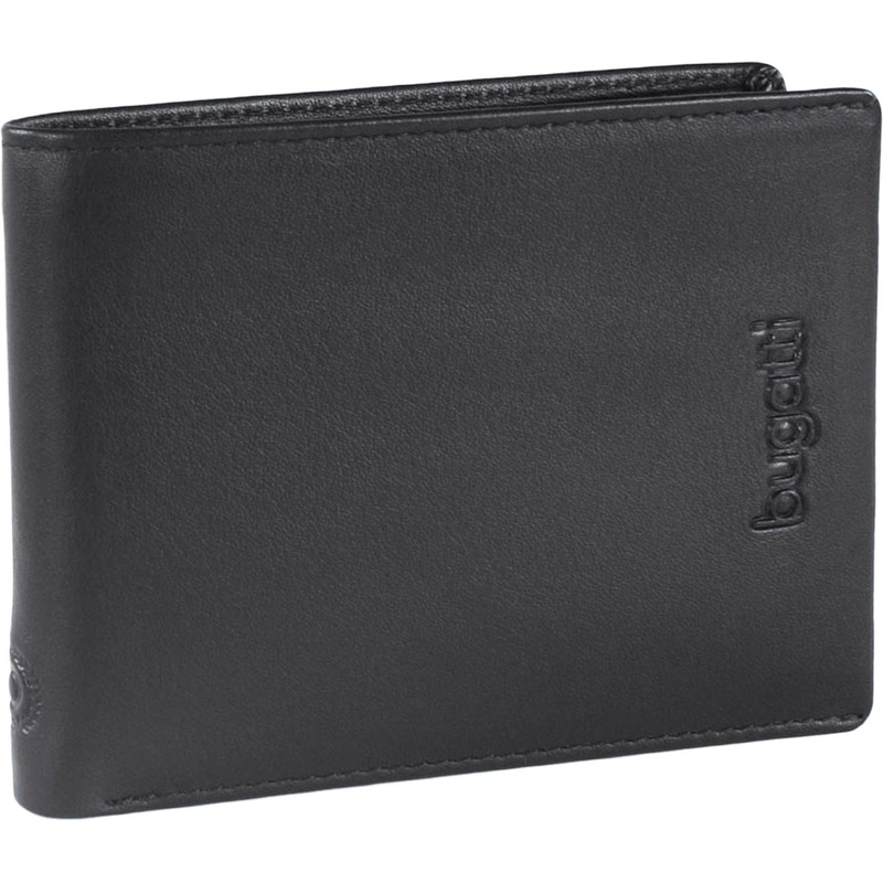 Изображение товара Портмоне мужское Bugatti Vertice из натуральной кожи черного цвета (49318301)
