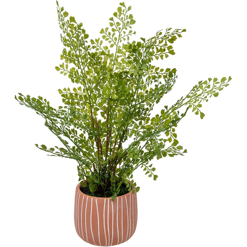 Изображение товара Искусственное растение папоротник курчавый в керамическом горшке 48 см