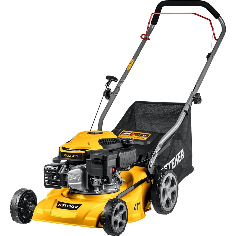 Изображение товара Газонокосилка бензиновая Steher GLM-410 с травосборником