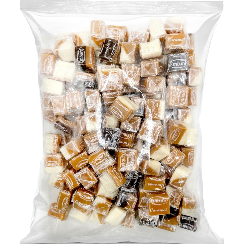 Изображение товара Ирис Solento ассорти 1 кг - конфеты с ванилью, шоколадом и кокосом из Бразилии