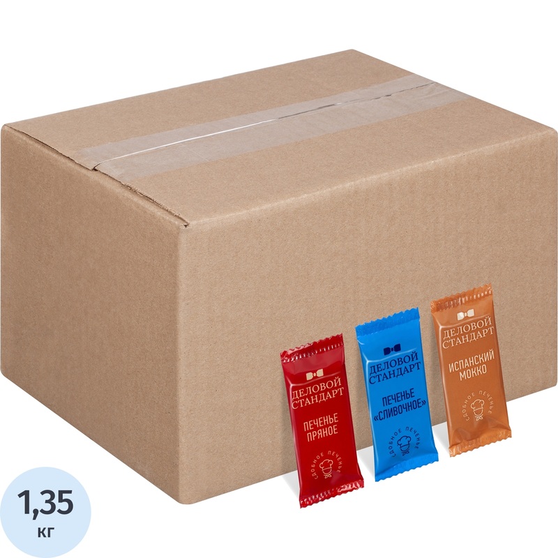 Изображение товара Печенье сдобное Брейк ассорти 1,35 кг - ароматное хрустящее лакомство