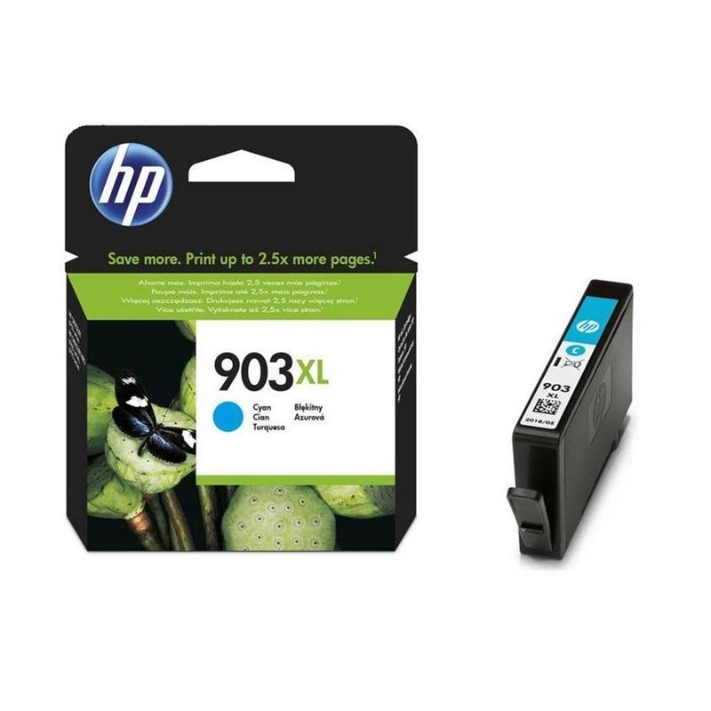 Изображение товара Оригінальний голубий картридж HP 903XL T6M03AE повышенной емкости для принтерів HP