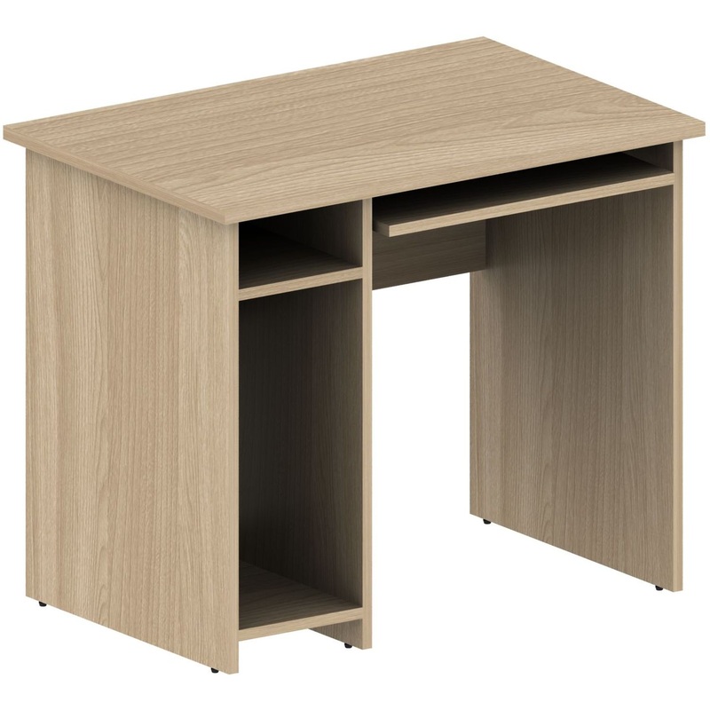 Изображение товара Стол прямой Агат А-10L из ЛДСП Ясень Шимо 900х600х750 мм