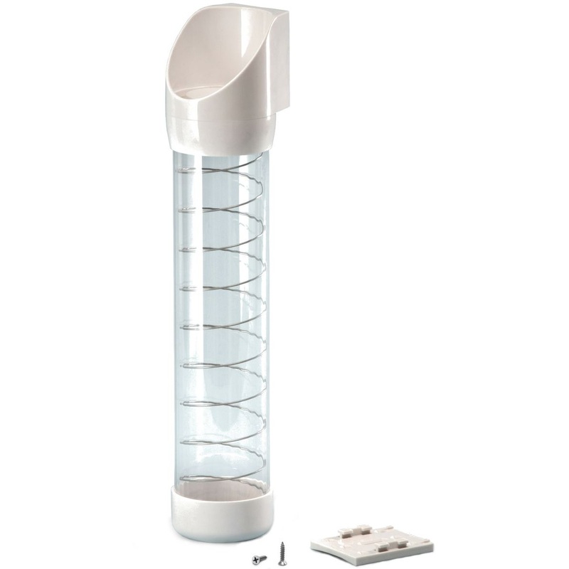 Изображение товара Держатель для стаканов с пружиной на винтах AEL белый для кулеров