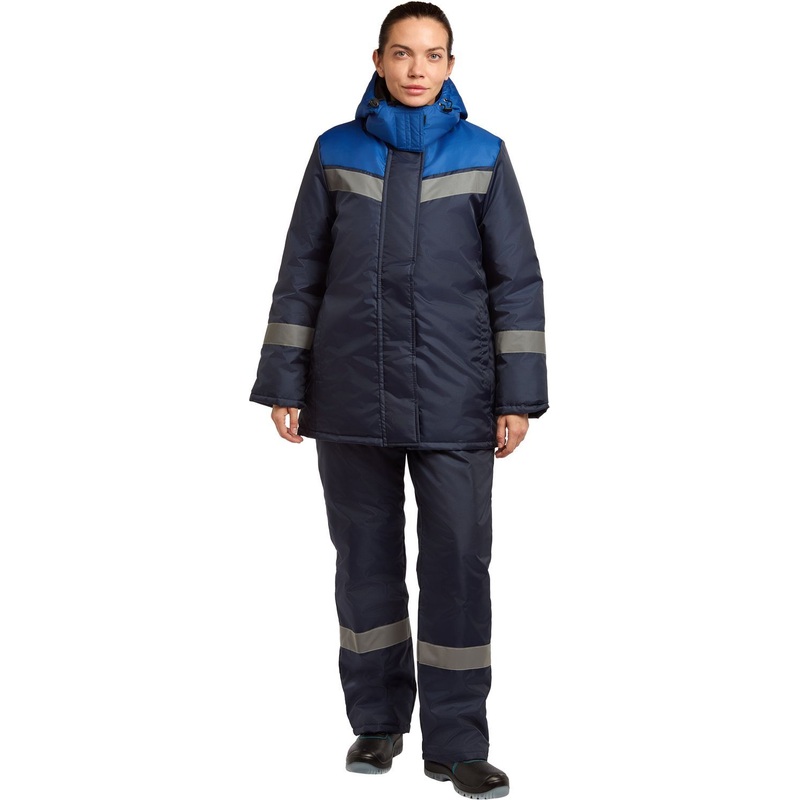 Изображение товара Зимняя рабочая женская куртка з46-КУ из оксфорда с утеплителем синтепон