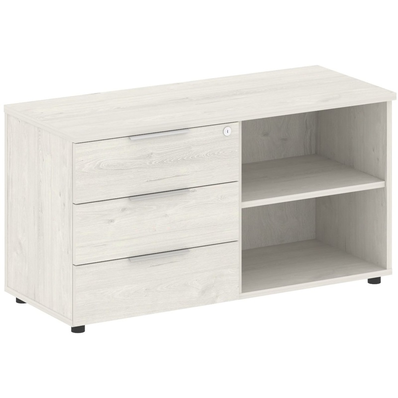 Изображение товара Тумба сервисная Metal System Style Б.ТС-2 дуб наварра 1096x450x580 мм