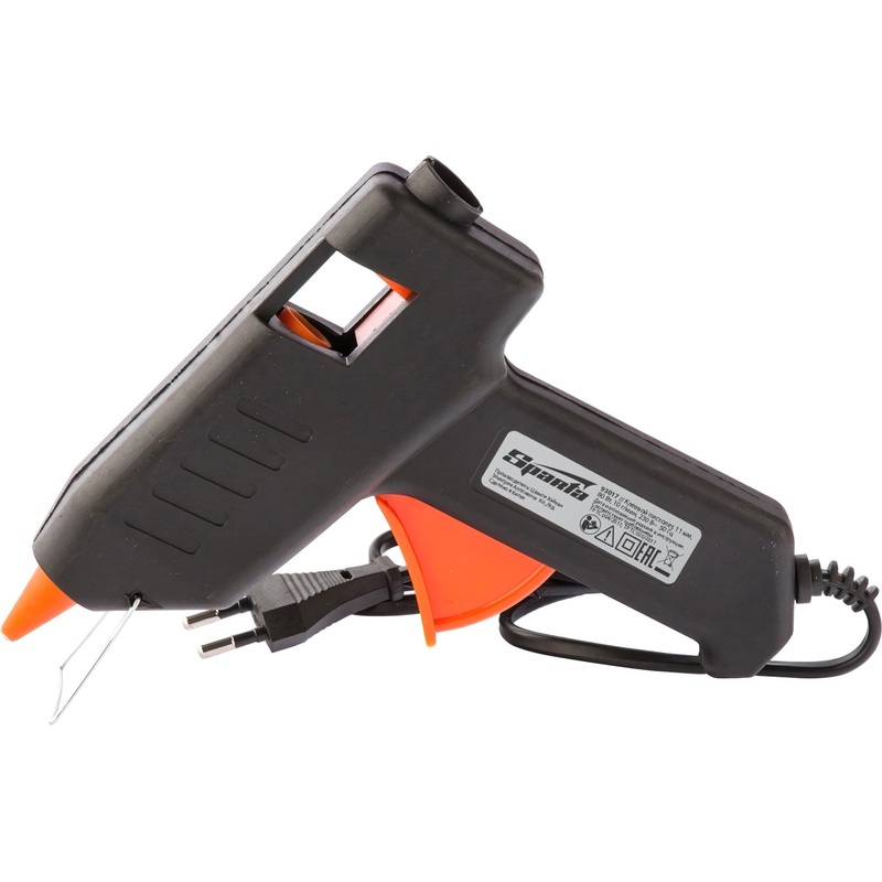 Изображение товара Клеевой пистолет сетевой Sparta 93017 мощный быстро нагревающийся