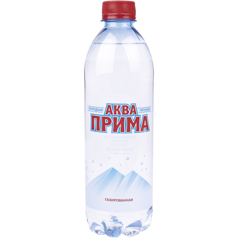 Изображение товара Бутилированная питьевая вода Аква Прима 0.5 литров (одноразовая бутыль без ручки)