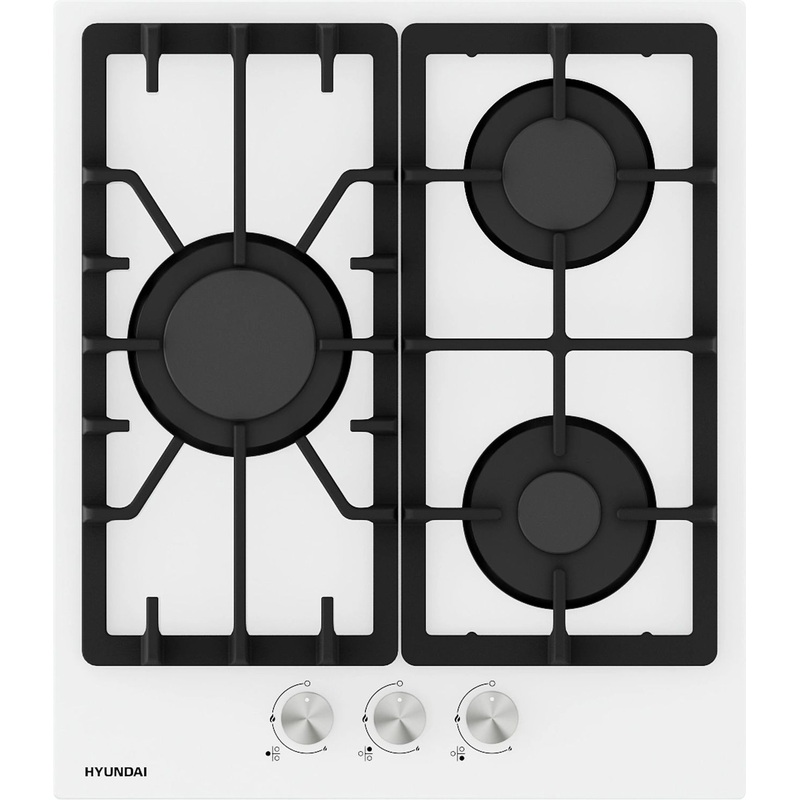 Изображение товара Газовая варочная панель Hyundai HHG 4333 WG с 3 конфорками