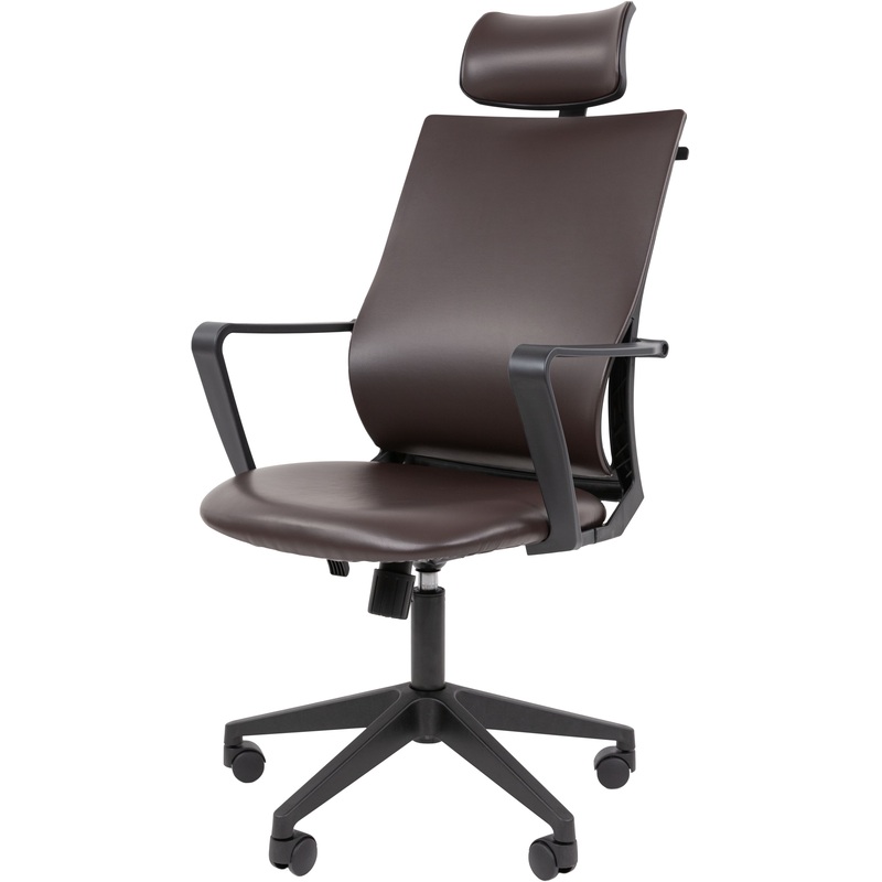 Изображение товара Кресло для руководителя VT_Chairman 545 из экокожи коричневое