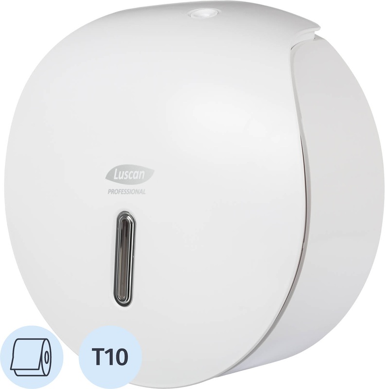 Изображение товара Диспенсер для туалетной бумаги рулонной Luscan Professional Etalon T10 белый настенный пластиковый