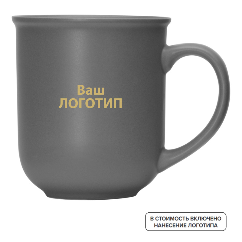 Изображение товара Фарфоровая кружка Susan 380 мл с индивидуальной печатью и логотипом корпоративная