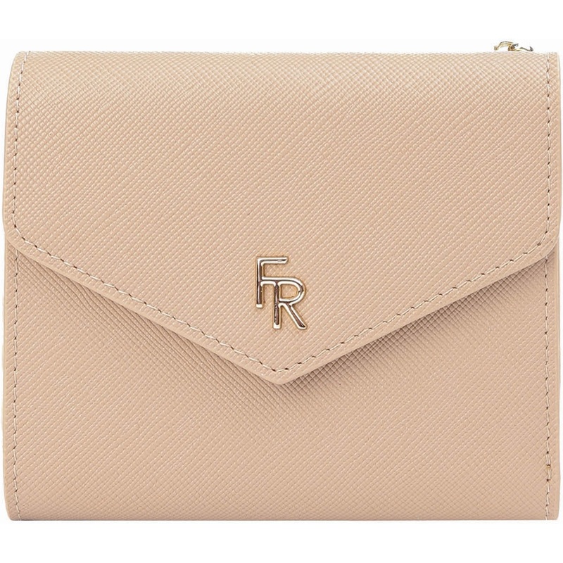 Изображение товара Женский кошелёк Fabretti из натуральной кожи бежевого цвета, 3 слота для карт