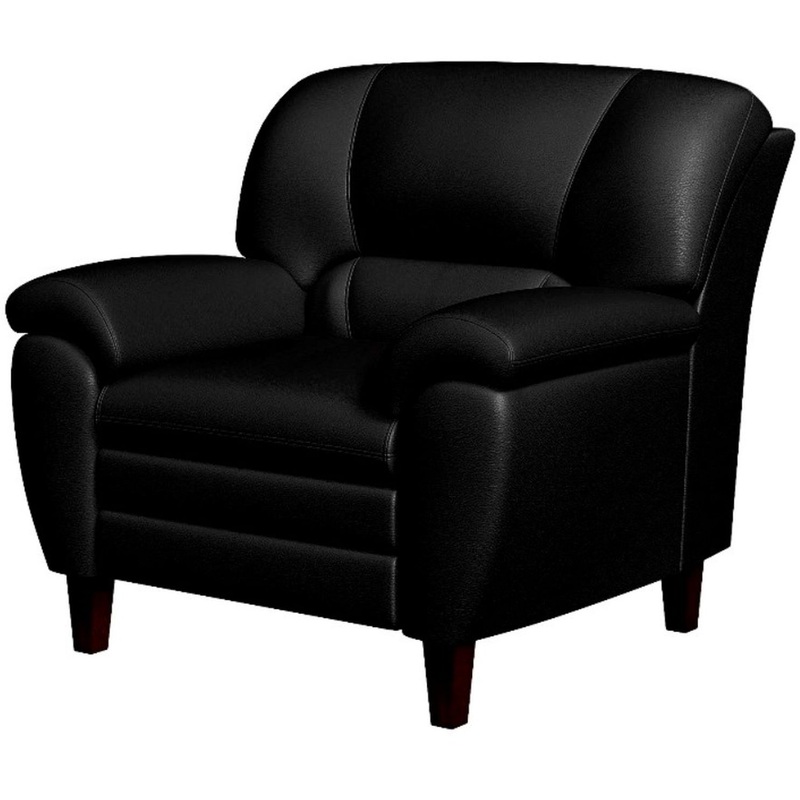 Изображение товара Кресло Bayu классика из искусственной кожи черное, Россия