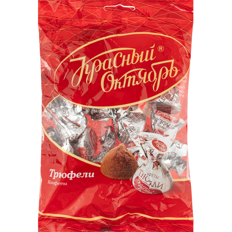 Изображение товара Шоколадные трюфели Красный Октябрь 200 г с какао и ванилью
