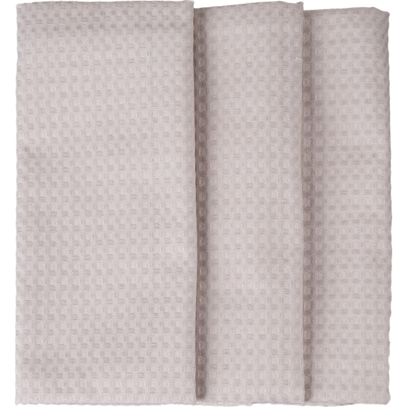 Изображение товара Вафельное полотенце Luscan 40х70 см бежевое набор 3 шт для дома