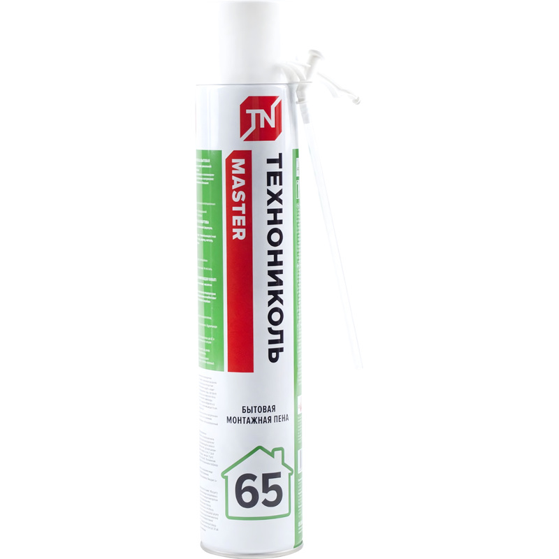 Изображение товара Пена монтажная Технониколь Master 65 всесезонная 800 мл полиуретановая