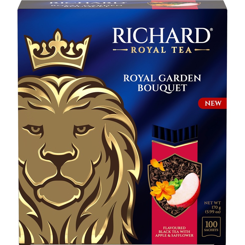 Изображение товара Чай черный Richard Royal Garden Bouquet 100 саше яблоко мята