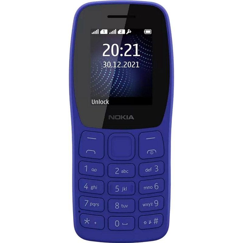 Изображение товара Мобильный телефон Nokia 105 TA-1416 DS синий уценка после эксплуатации до 3 мес