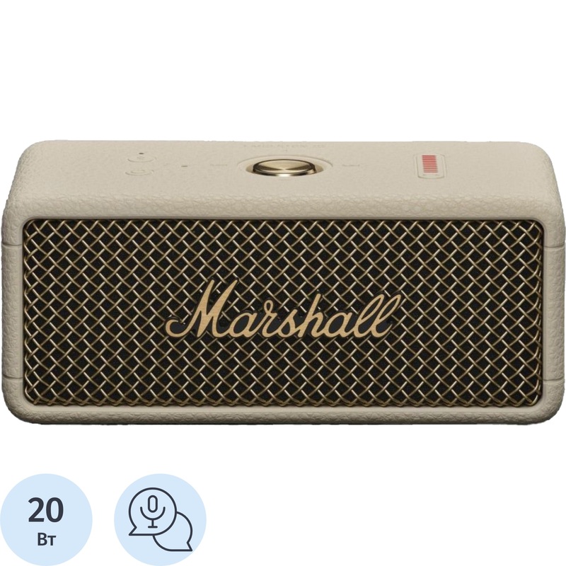 Изображение товара Портативная акустическая система Marshall Emberton III бежевая Bluetooth IP67