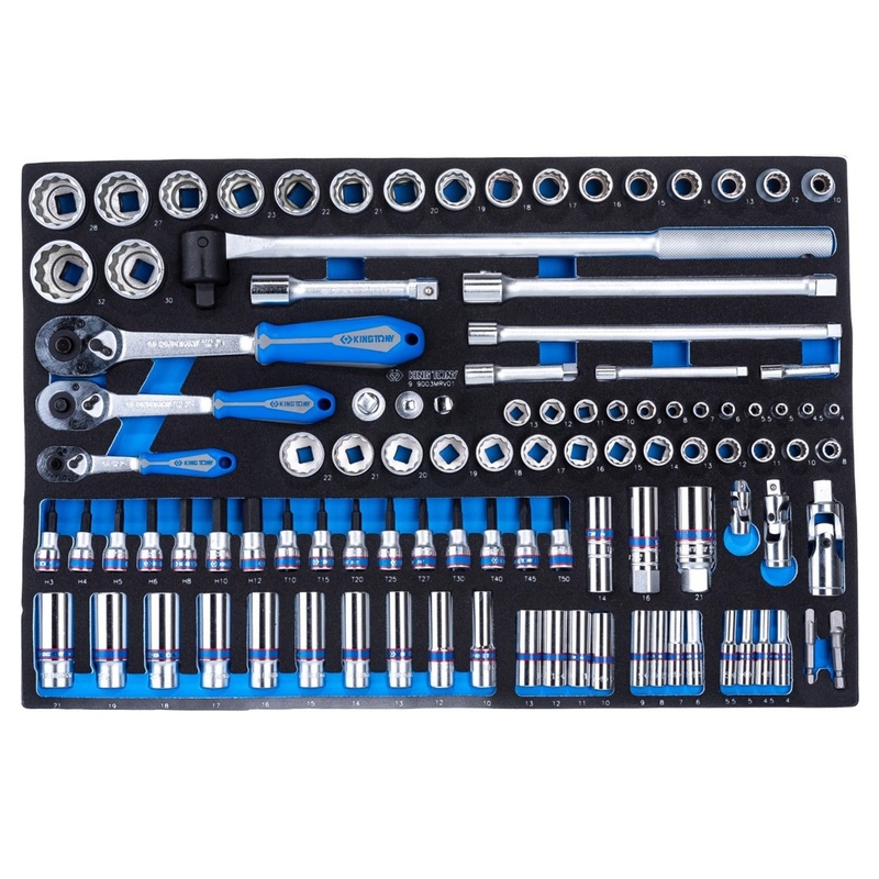 Изображение товара Набор головок King Tony 1/4" и 3/8" и 1/2" 103 предмета (9-9003MRV01)