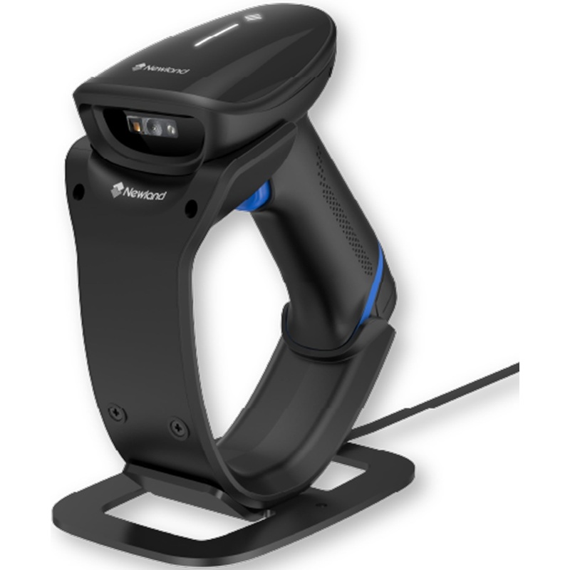 Изображение товара Беспроводной сканер штрих-кода 1D/2D Newland HR2000-BT с подставкой