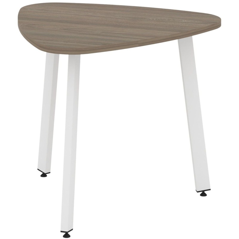 Изображение товара Стол для переговоров SN-6.SPRG-70.3 900x900 мм белый вельвель благородный Россия