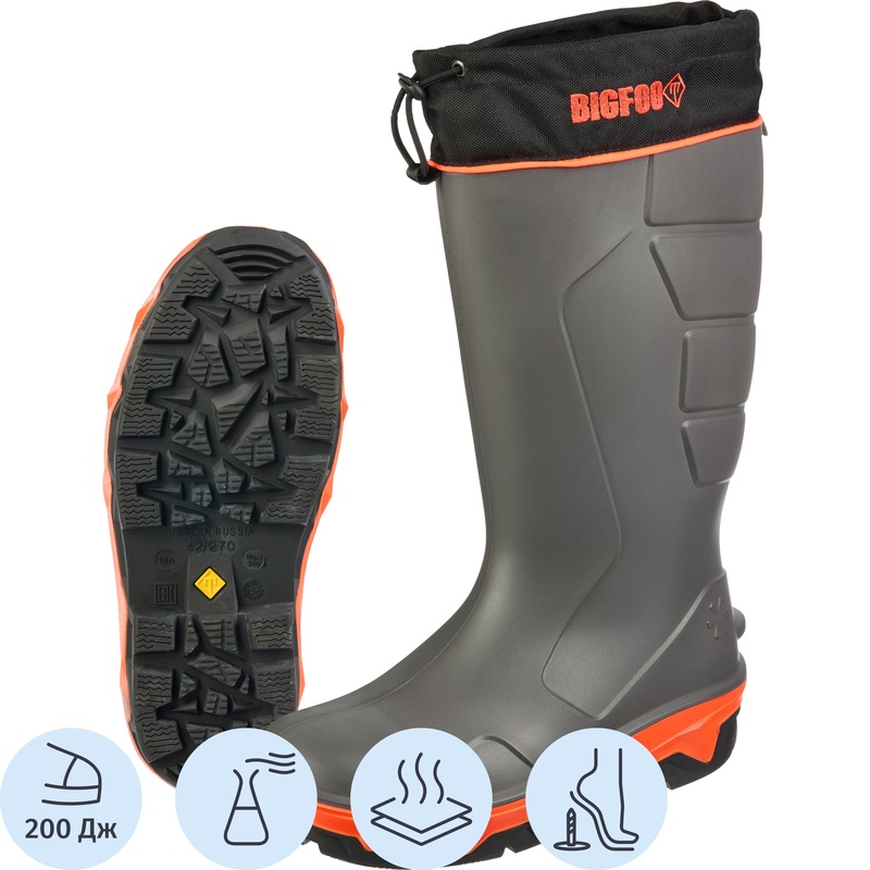 Изображение товара Рабочие зимние сапоги Bigfoot С1000 из полиуретана и меха для тяжелых условий